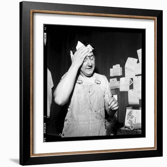 Coluche, 12 February 1975-Marcel Begoin-Framed Photographic Print