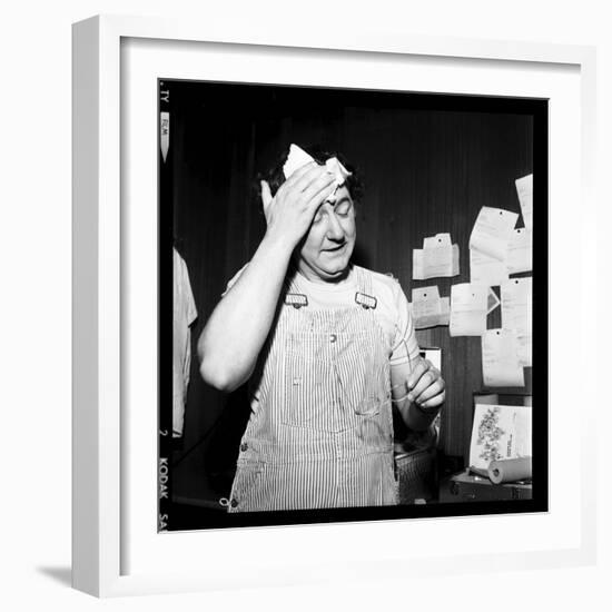 Coluche, 12 February 1975-Marcel Begoin-Framed Photographic Print