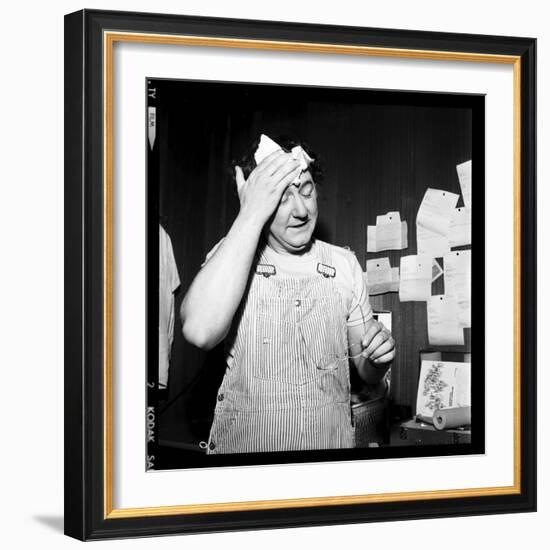 Coluche, 12 February 1975-Marcel Begoin-Framed Photographic Print