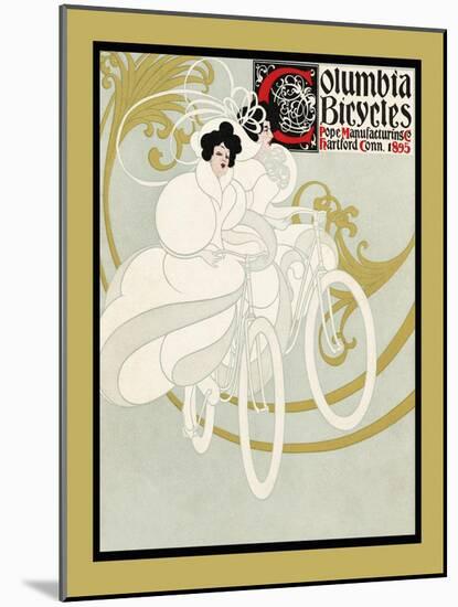 Columbia Bicycles. Pope Manufacturing Co Hartford, Conn. 1895-Will Bradley-Mounted Art Print