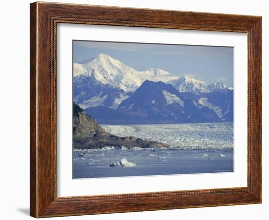 Columbia Glacier, Chugach Mountains, Alaksa, USA-Anthony Waltham-Framed Photographic Print