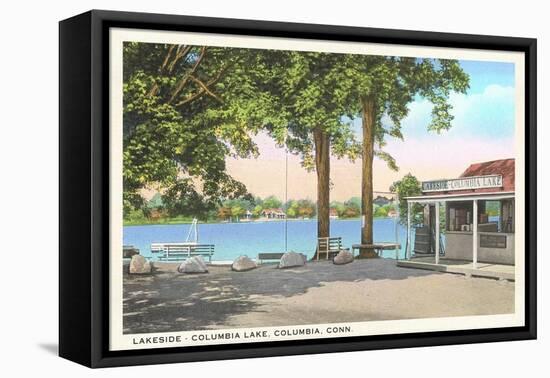 Columbia Lake, Connecticut-null-Framed Stretched Canvas