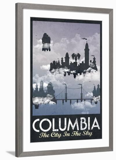 Columbia Retro Travel-null-Framed Art Print