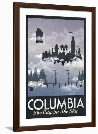 Columbia Retro Travel-null-Framed Art Print