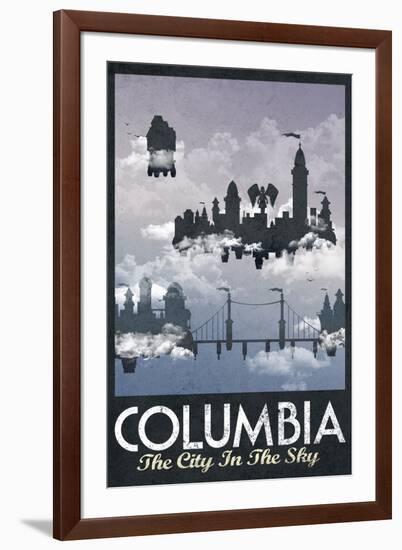 Columbia Retro Travel-null-Framed Art Print