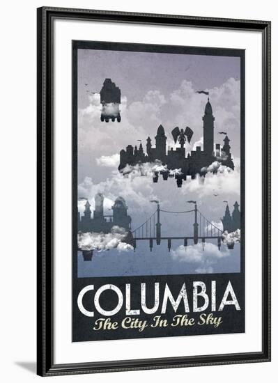 Columbia Retro Travel-null-Framed Art Print