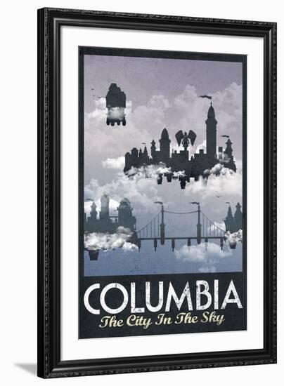 Columbia Retro Travel-null-Framed Art Print