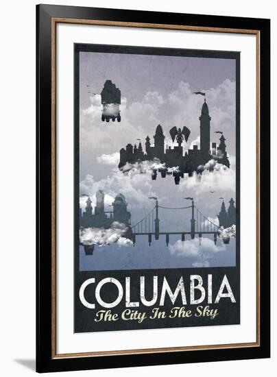 Columbia Retro Travel-null-Framed Art Print