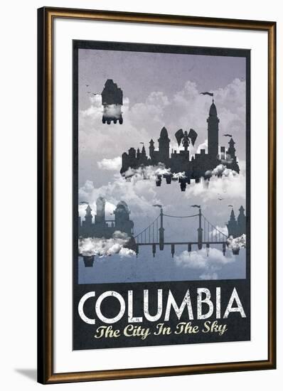 Columbia Retro Travel-null-Framed Art Print