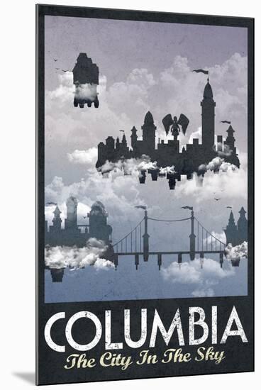 Columbia Retro Travel-null-Mounted Art Print