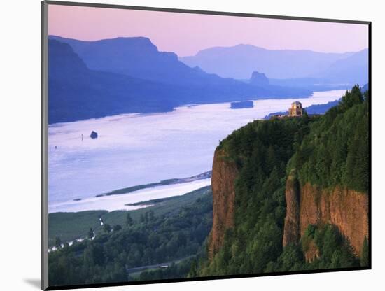 Columbia River below, Crown Point State Park, Oregon, USA-Charles Gurche-Mounted Photographic Print