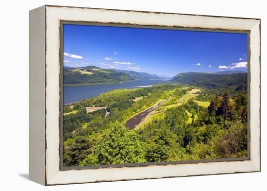 Columbia River Gorge from Crown Point, Oregon, Columbia River Gorge National Scenic Area, Oregon-Craig Tuttle-Framed Premier Image Canvas