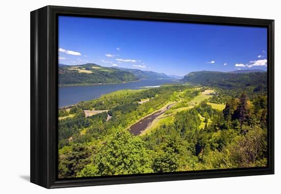 Columbia River Gorge from Crown Point, Oregon, Columbia River Gorge National Scenic Area, Oregon-Craig Tuttle-Framed Premier Image Canvas