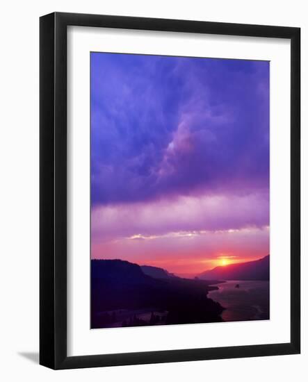 Columbia River Gorge II-Ike Leahy-Framed Photographic Print