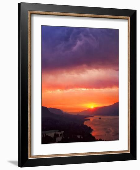 Columbia River Gorge III-Ike Leahy-Framed Photographic Print