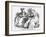 Columbia's Sewing-Machine, 1864-John Tenniel-Framed Giclee Print