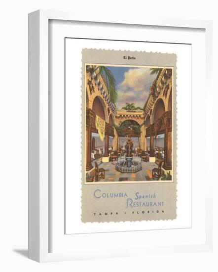 Columbia Spanish Restaurant, Tampa, Florida-null-Framed Art Print