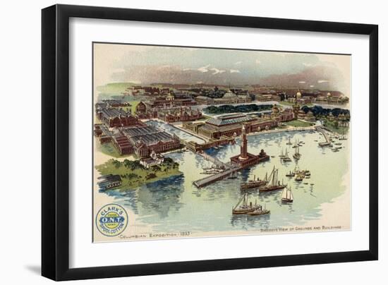 Columbian Exposition, 1893, c.1893-94-Mario Borgoni-Framed Giclee Print