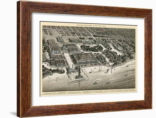 Columbian Exposition, 1893, Chicago, Illinois-null-Framed Art Print