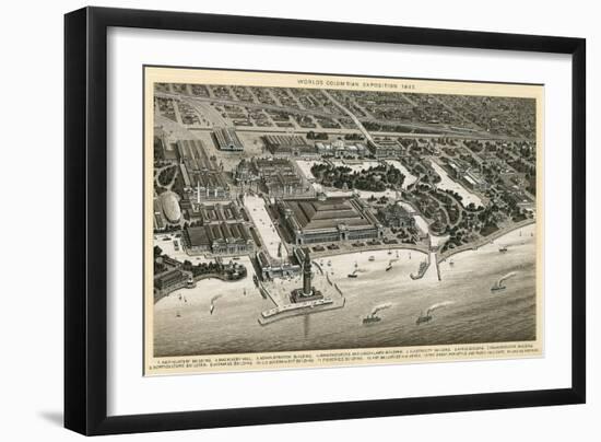 Columbian Exposition, 1893, Chicago, Illinois-null-Framed Art Print