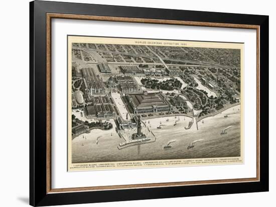 Columbian Exposition, 1893, Chicago, Illinois-null-Framed Art Print