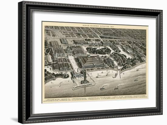 Columbian Exposition, 1893, Chicago, Illinois-null-Framed Art Print