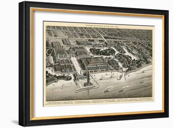 Columbian Exposition, 1893, Chicago, Illinois-null-Framed Art Print