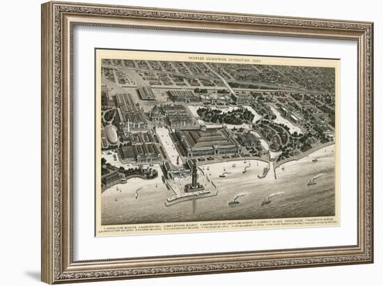 Columbian Exposition, 1893, Chicago, Illinois-null-Framed Premium Giclee Print