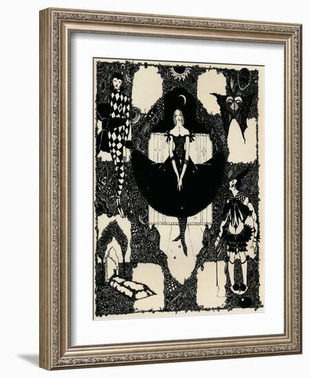 Columbine, C 1900-1930, (1925)-Harry Clarke-Framed Giclee Print