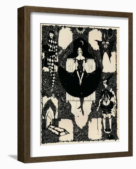 Columbine, C 1900-1930, (1925)-Harry Clarke-Framed Giclee Print