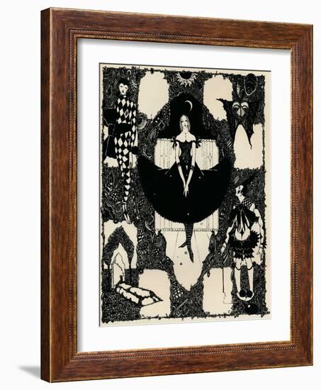 Columbine, C 1900-1930, (1925)-Harry Clarke-Framed Giclee Print