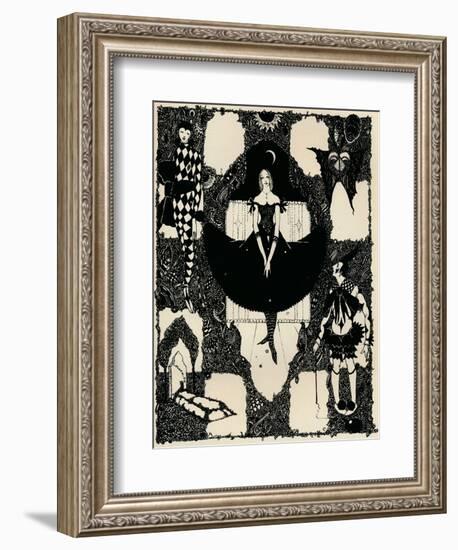 Columbine, C 1900-1930, (1925)-Harry Clarke-Framed Giclee Print