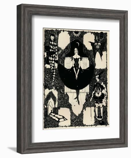 Columbine, C 1900-1930, (1925)-Harry Clarke-Framed Giclee Print