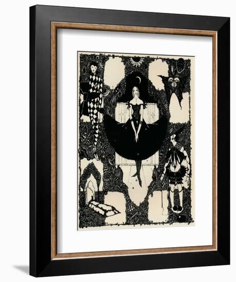 Columbine, C 1900-1930, (1925)-Harry Clarke-Framed Giclee Print