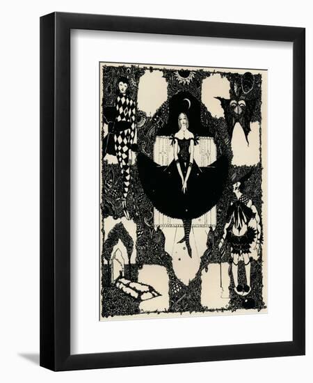 Columbine, C 1900-1930, (1925)-Harry Clarke-Framed Giclee Print