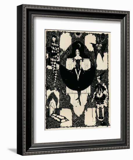 Columbine, C 1900-1930, (1925)-Harry Clarke-Framed Giclee Print