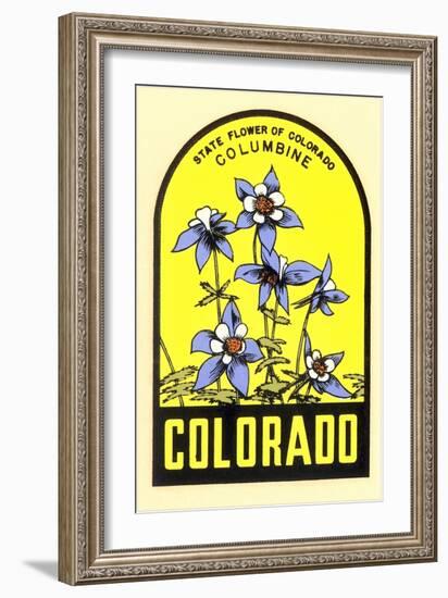 Columbine Decal-null-Framed Art Print