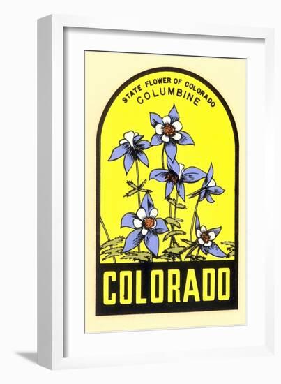 Columbine Decal-null-Framed Art Print