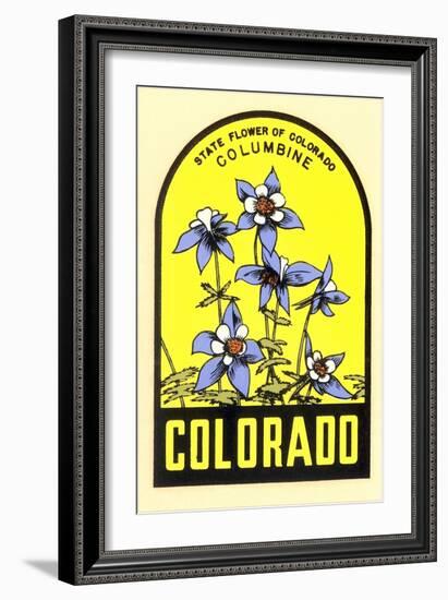 Columbine Decal-null-Framed Art Print