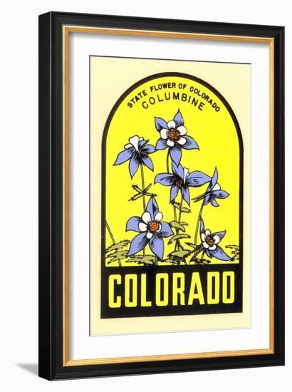 Columbine Decal--Framed Art Print