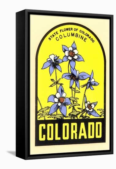 Columbine Decal-null-Framed Stretched Canvas