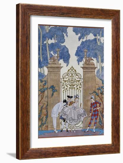 Columbine-Georges Barbier-Framed Giclee Print