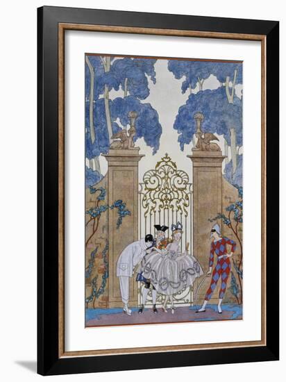 Columbine-Georges Barbier-Framed Giclee Print