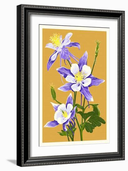 Columbine-Lantern Press-Framed Premium Giclee Print