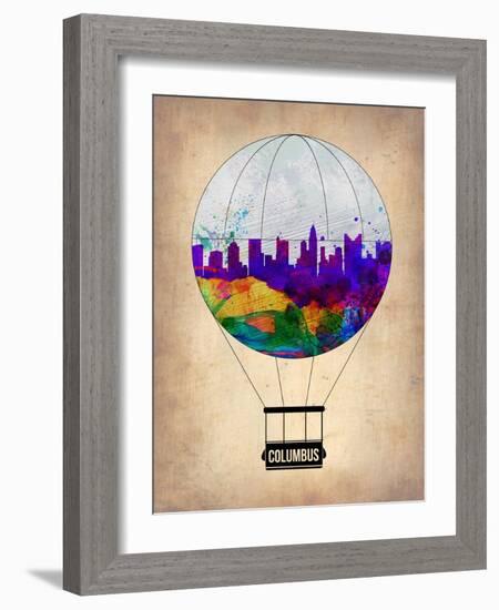 Columbus Air Balloon-NaxArt-Framed Art Print