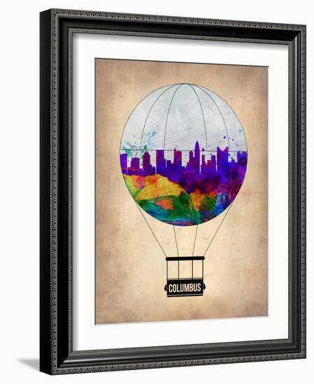 Columbus Air Balloon-NaxArt-Framed Art Print