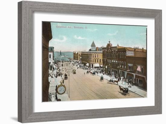 Columbus Avenue, Sandusky-null-Framed Art Print