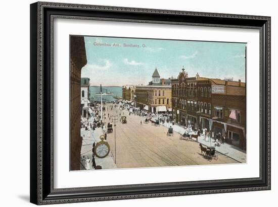 Columbus Avenue, Sandusky-null-Framed Art Print