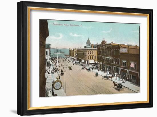 Columbus Avenue, Sandusky-null-Framed Art Print