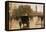 Columbus Avenue-Childe Hassam-Framed Stretched Canvas